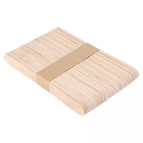 Fenteer 2x 50x Holz Wachs Sticks Wachs Spatel Haar Entfernung Kleine Spatel Sticks von Fenteer