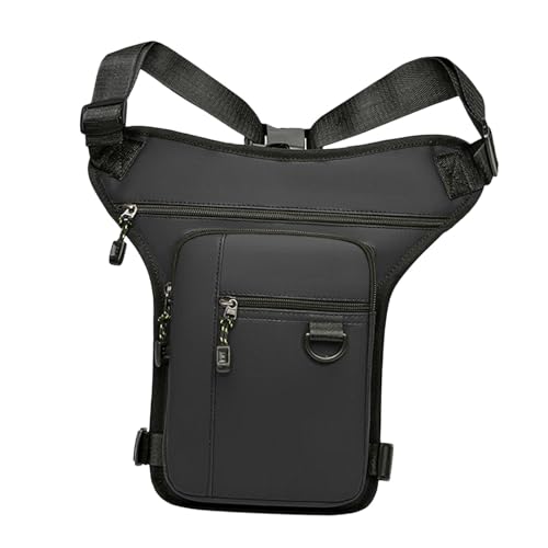 Fenteer Bag Hüfttasche, tragbarer Organizer, Schultertasche, Motorrad-Hüfttasche, Hüfttasche zum Radfahren, Casual, Schwarz von Fenteer