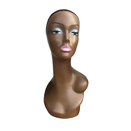 Fenteer Damen-Schaufensterpuppenkopf-Modell, 48,3 cm hoch, robuster Mehrzweck-Schmuckständer, Zubehör für Präsentationsherstellung, Styling, Brillen, Stil c von Fenteer