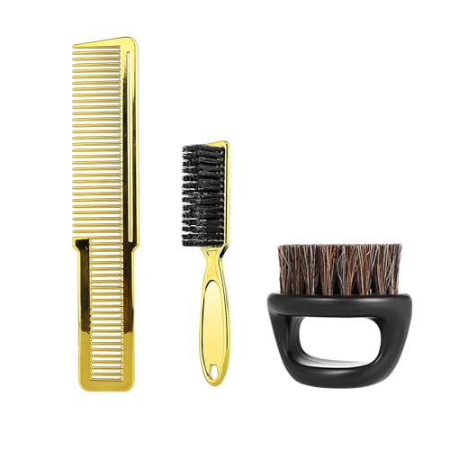 Fenteer Haarschneidekamm-Set, Styling-Haarkamm-Kits, multifunktionaler professioneller Kamm mit flacher Oberseite, Schneidkamm-Set für Damen im, Gold von Fenteer