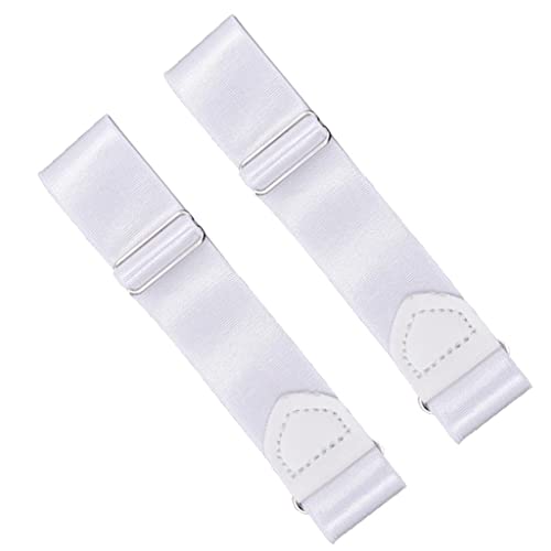 Fenteer Hemd Ärmelhalter Sleeves Holders Armband Shirt Kleidung Schmuck, Weiß, 2,5 cm von Fenteer
