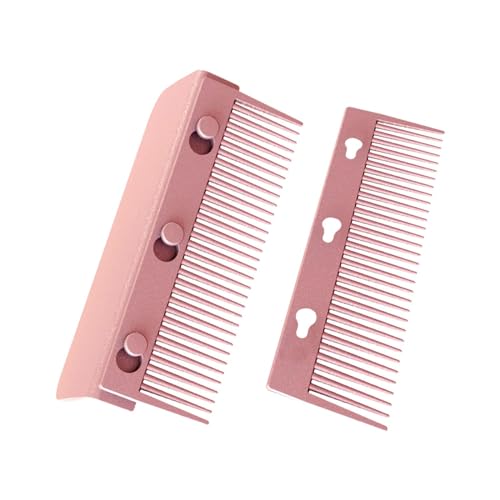 Fenteer Kamm für Haarglätter, Damen, DIY-Kamm, kompaktes Werkzeug, passend für Haarglättung, flaches Eisen, langlebig, für glattes Haar, Styling-Kamm, Roségold von Fenteer