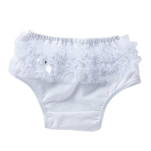 Fenteer Kinder Baby Unterwäsche Unterhose Höschen Mit Rüschen - Weiß, L für 6-12 Monate von Fenteer