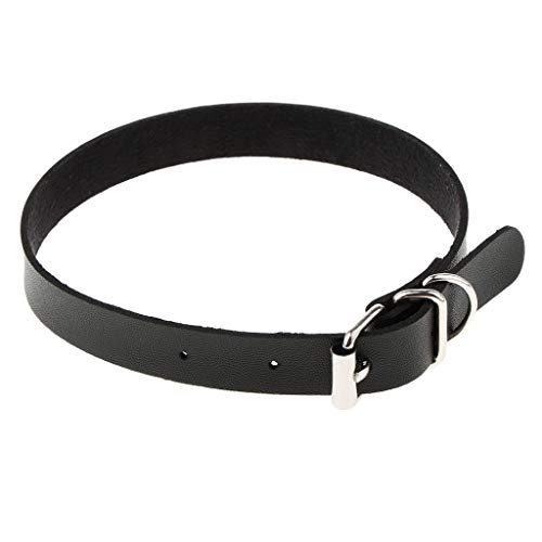 Fenteer Kunstleder Lederhalsband Halsband Choker Gothic Punk Halskette Schmuck - Schwarz von Fenteer