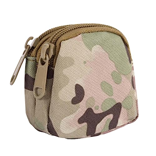 Fenteer Mini-Münzbeutel, Kleingeldhalter, Outdoor-Geldbörse, Nylon-Hüfttasche für Männer, multifunktionale Münzbörse, Bargeldhalter, Geldbeutel, kleine, CP Camo von Fenteer