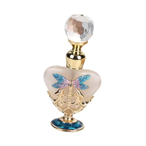 Fenteer Parfümflasche, 5 ml Probeflaschen, dekoratives kleines Geschenk für Frauen und Mädchen, Parfümflasche aus Glas, Glasfläschchen mit ätherischen Ölen, Blau von Fenteer