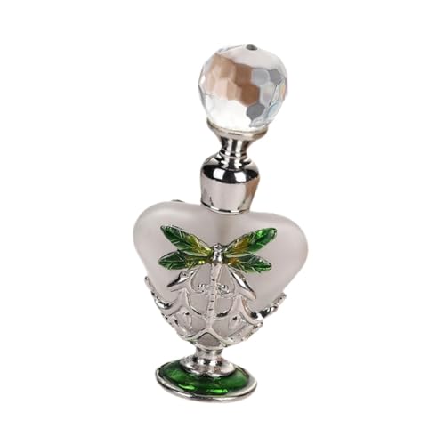 Fenteer Parfümflasche, 5 ml Probeflaschen, dekoratives kleines Geschenk für Frauen und Mädchen, Parfümflasche aus Glas, Glasfläschchen mit ätherischen Ölen, GrÜn von Fenteer