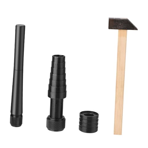 Fenteer Ringdehner-Set, Größenanpassungswerkzeug für Juweliere, Ringexpander, Finger-Ehering-Größenmesser, für den privaten und gewerblichen Gebrauch, tragbar, Schwarz von Fenteer