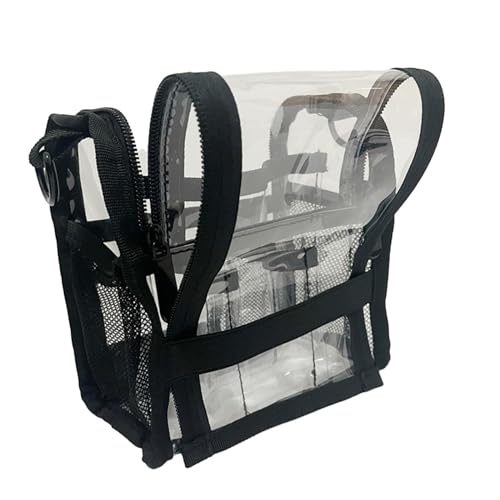 Fenteer Transparente Kulturtasche, Make-up-Künstler-Tasche, Mehrzweck-Reise-Kosmetiktasche, Toilettenartikel-Make-up-Etui für Schlafzimmer, Camping, Zuhause von Fenteer