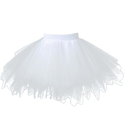 FEOYA Mädchen Kinder Tüllrock Retro Ballettrock Petticoat Tanzkleid Party Tuturock Ballettkleid Tütü Cosplay Unterrock Ballett Verkleiden von FEOYA