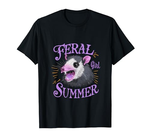 Feral Girl Summer Opossum T-Shirt von Feral Girl Summer Opossum