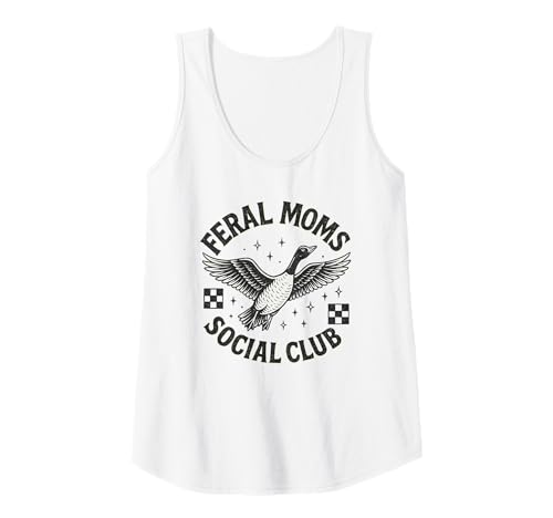 Damen Feral Moms Social Club Adler Vintage Emblem Tank Top von Feral Moms Social Club