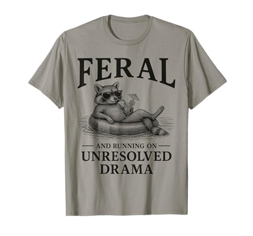 Wildes ungelöstes Drama Funny Girls Trip Raccoon T-Shirt Wildes ungelöstes Drama Funny Girls Trip Raccoon T-Shirt von Feral Unresolved Drama Funny Girls Trip