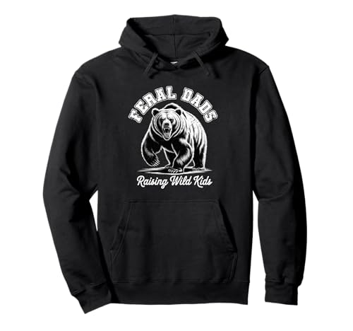 Grafik zur Vaterschaft von Feral Dads Raising Wild Kids, wütender Bär Pullover Hoodie Grafik zur Vaterschaft von Feral Dads Raising Wild Kids, wütender Bär Pullover Hoodie von FeralPapa
