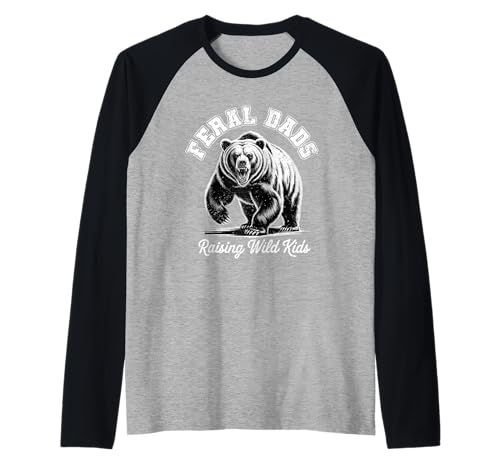 Grafik zur Vaterschaft von Feral Dads Raising Wild Kids, wütender Bär Raglan Grafik zur Vaterschaft von Feral Dads Raising Wild Kids, wütender Bär Raglan von FeralPapa
