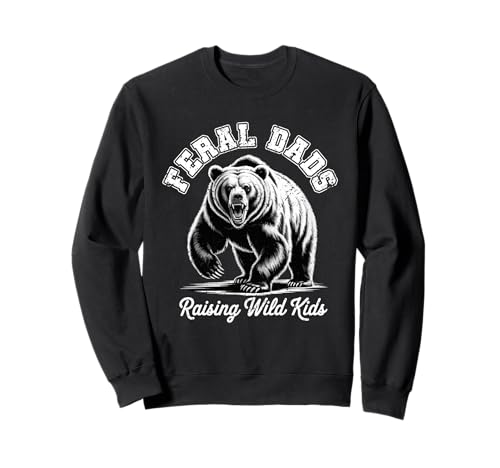 Grafik zur Vaterschaft von Feral Dads Raising Wild Kids, wütender Bär Sweatshirt Grafik zur Vaterschaft von Feral Dads Raising Wild Kids, wütender Bär Sweatshirt von FeralPapa