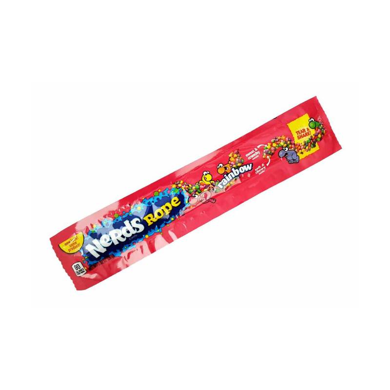 76,92 €/kg Nerds Rope Rainbow, 26g 76,92 €/kg Nerds Rope Rainbow, 26g von Ferarra Pan Candy Co.