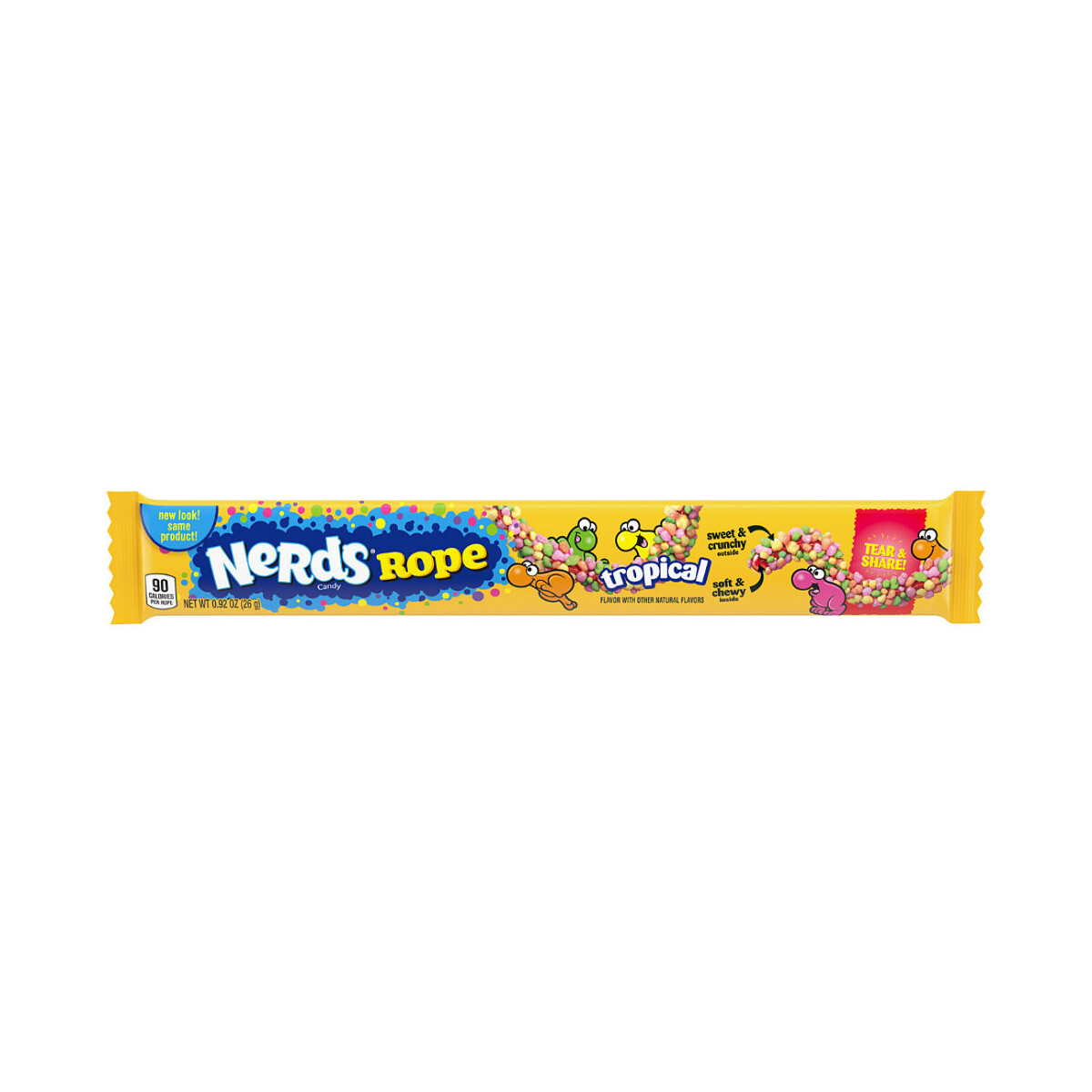 76,92 €/kg Nerds Rope Tropical, 26g 76,92 €/kg Nerds Rope Tropical, 26g von Ferarra Pan Candy Co.