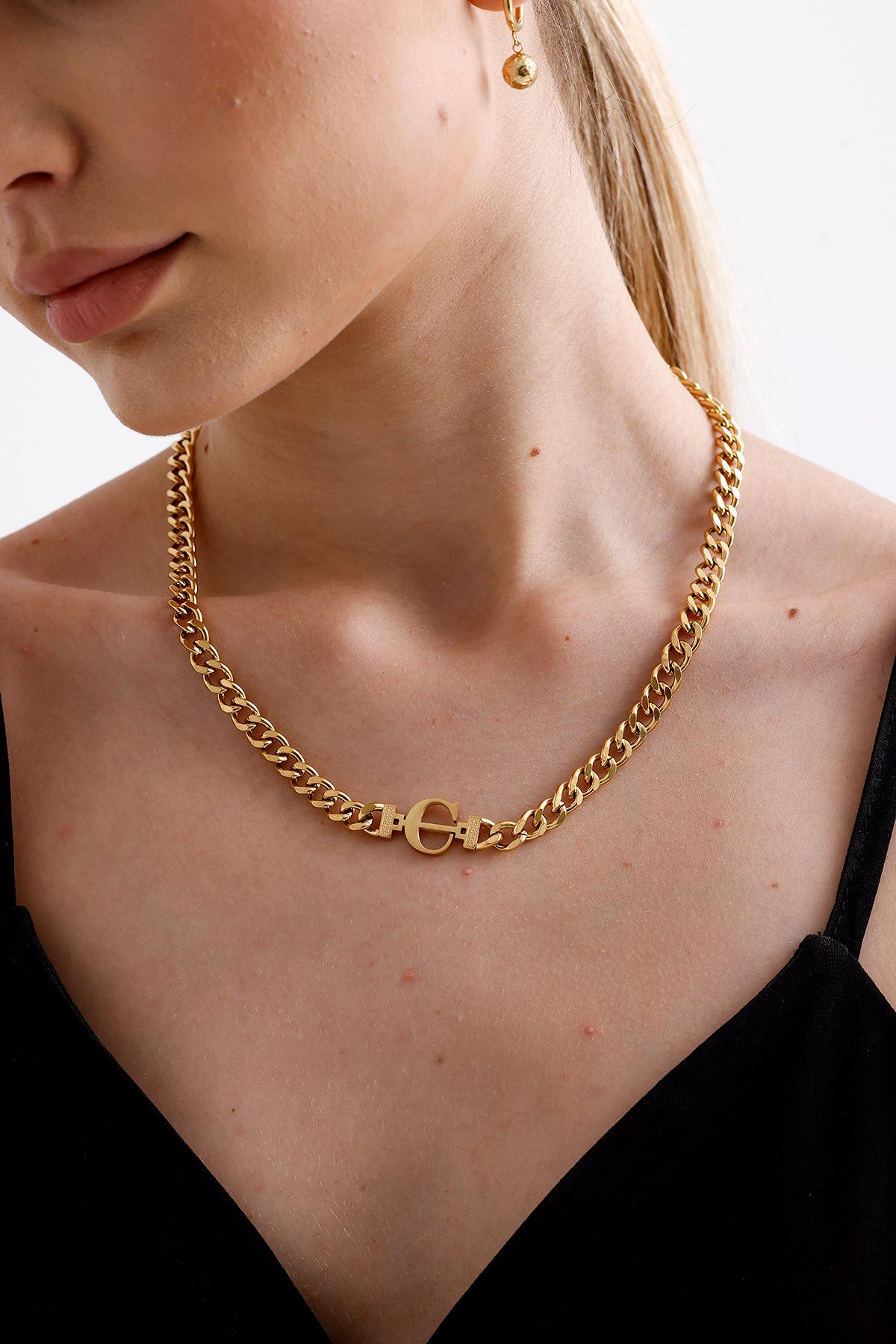 14K Gold Panzerkette Halskette, Kette Für Frauen, Alltägliche Zierliche Goldkette Geschenk Mama, Bestes Sie von FerayeLondon