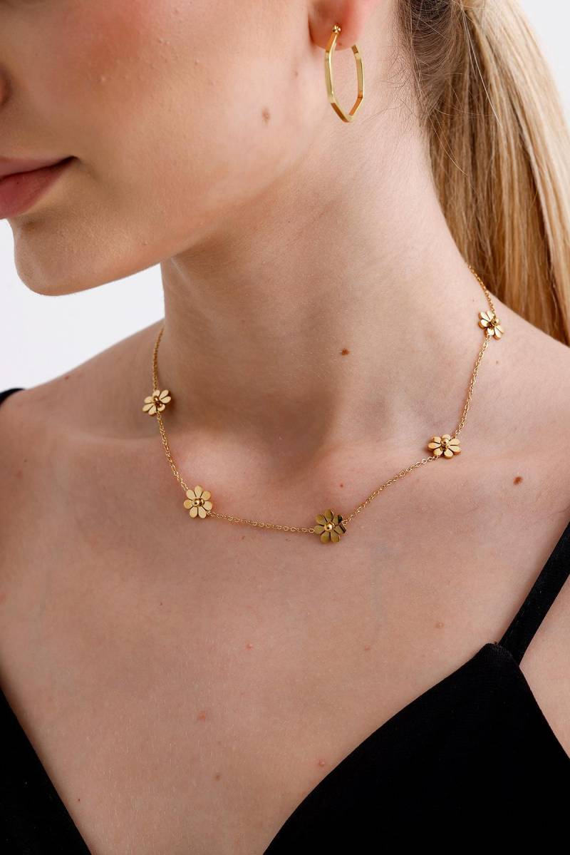 Blume Halskette, Kleine Schmuck Schmetterling, Minimalist Weihnachtsgeschenk Für Sie von FerayeLondon