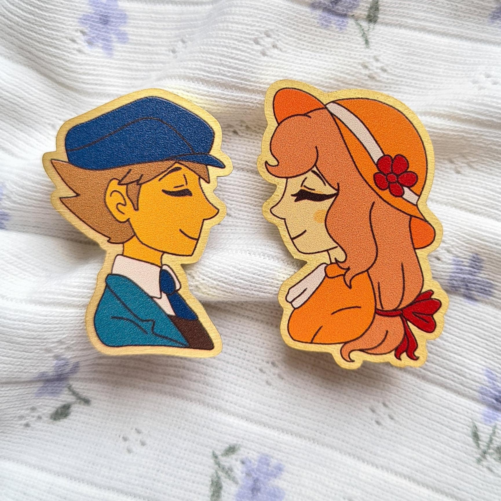Professor Layton Pins - Clive Dove/Future Luke & Future Flora Mary Professor Layton Pins - Clive Dove/Future Luke & Future Flora Mary von Ferfaix