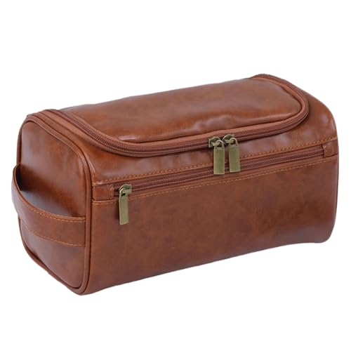 Feriany Großer Toilettenbeutel für Männer Dopp Kit Wasserresistente Rasierkosmetiktasche Starrage von Feriany