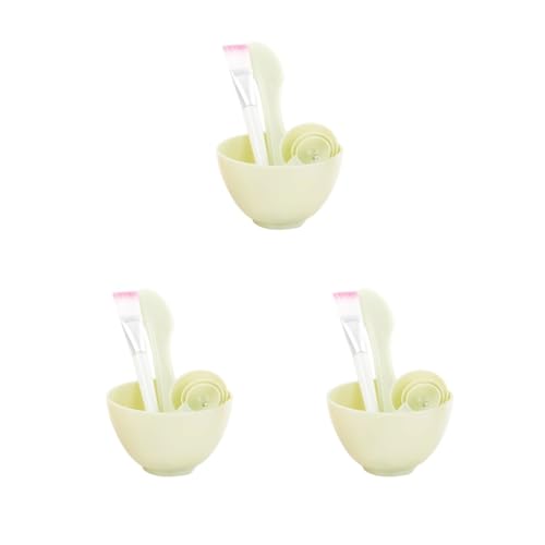 3 Set 4 Stück/Set Gesichtspinsel Schüssel Löffel Kosmetik DIY Beauty Tool Make Up Werkzeuge Versorgung Haushalt Professionelle Salon Grün von Feriuzymix