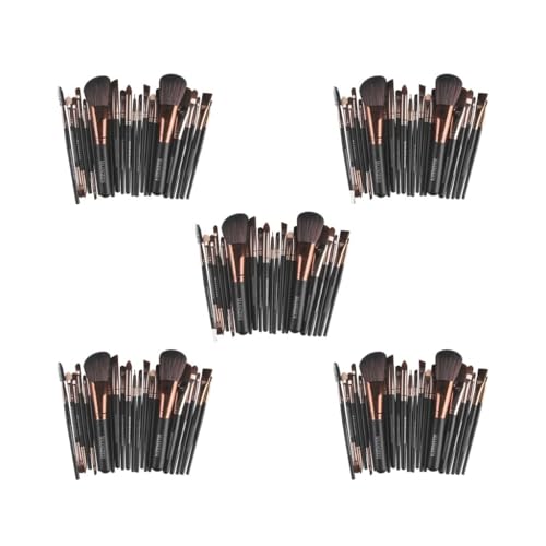 5 Set 22 Stück Professionelle Make-up-Pinsel Foundation Lidschatten Set Schwarz Kaffee von Feriuzymix