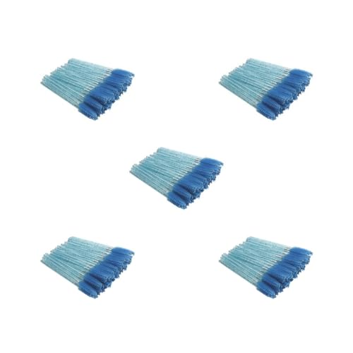 5 Set 50 Stück Wimpernpinsel Valentinstag Sweet Bristle Applikator Augenbrauen Pinzette leicht greifbarer Entferner Augenbrauenpinsel Kristallstab Blau von Feriuzymix