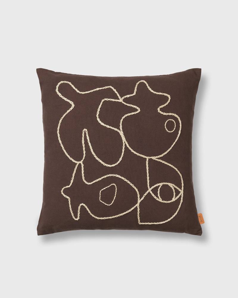 Ferm LIVING Figure Cushion men Textile brown in Größe:ONE SIZE von Ferm LIVING