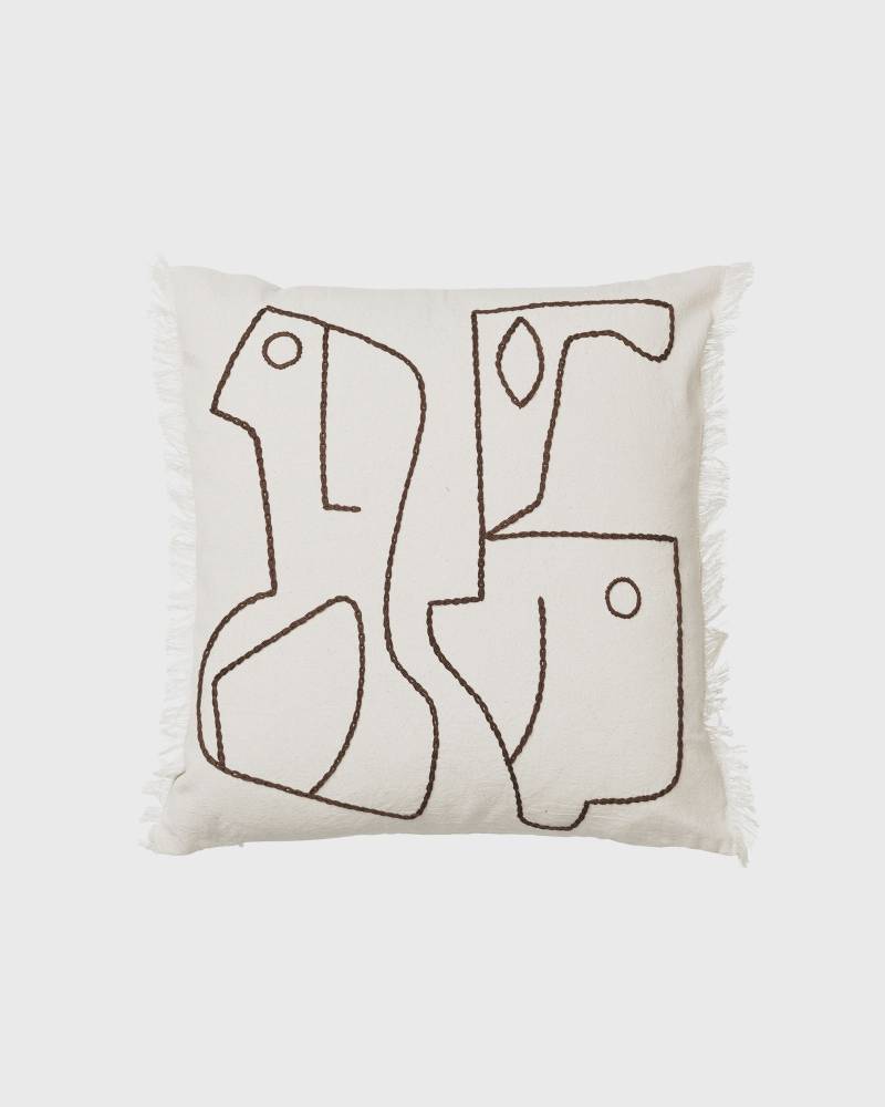 Ferm LIVING Figure Cushion men Textile white in Größe:ONE SIZE von Ferm LIVING