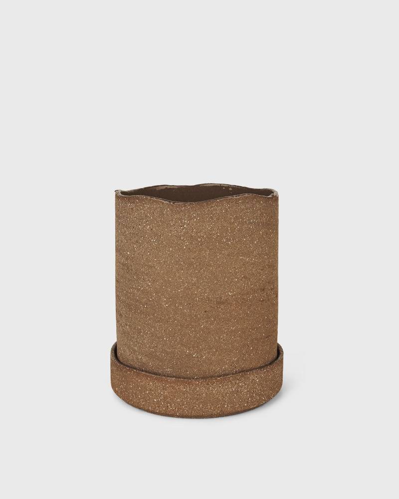 Ferm LIVING Uneru Pot Ø16 men Home deco brown in Größe:ONE SIZE von Ferm LIVING