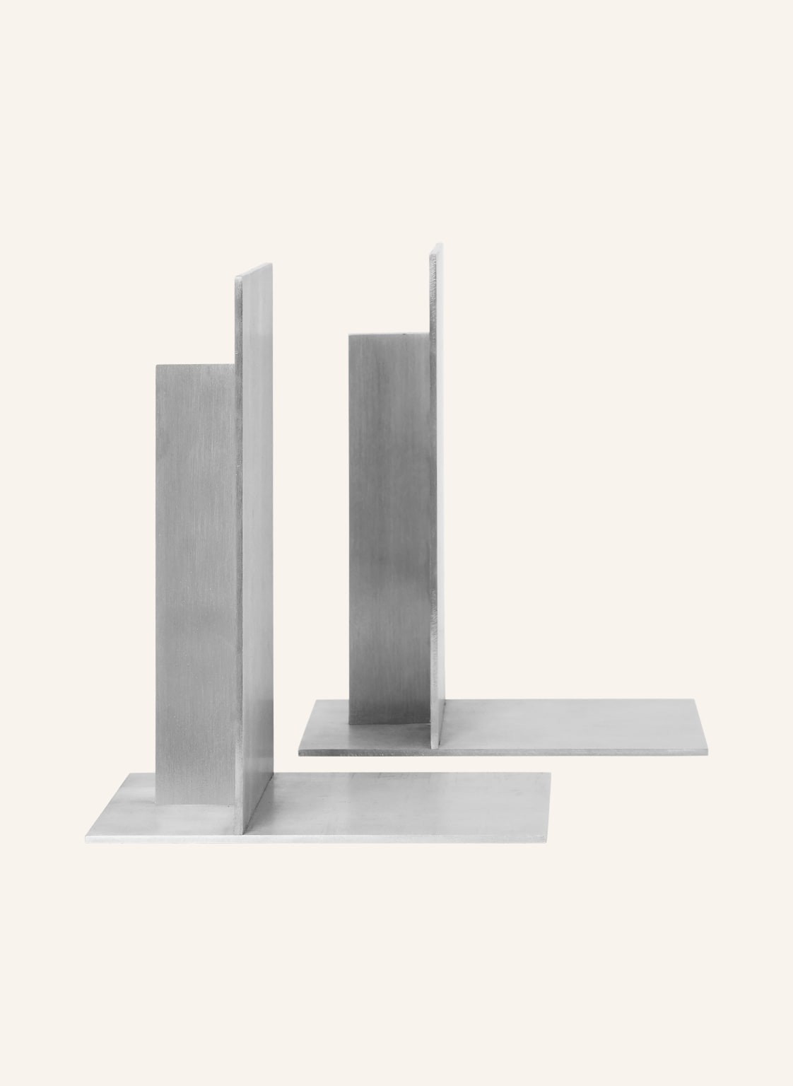 Ferm Living 2er-Set Buchstützen Lager silber von Ferm LIVING