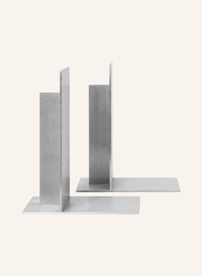 Ferm Living 2er-Set Buchstützen Lager silber von Ferm LIVING