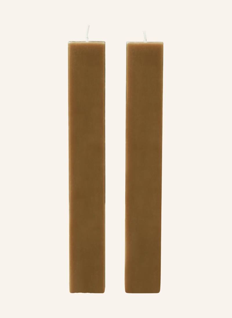 Ferm Living 2er-Set Stabkerzen Burren gold von Ferm LIVING