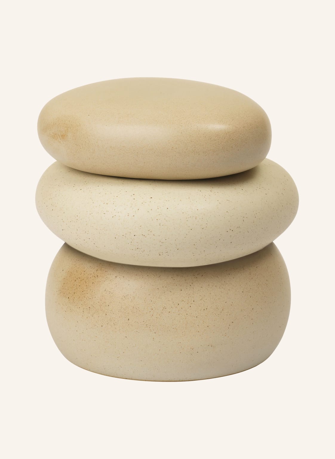 Ferm Living Aufbewahrungsdose Pepple Large beige von Ferm LIVING