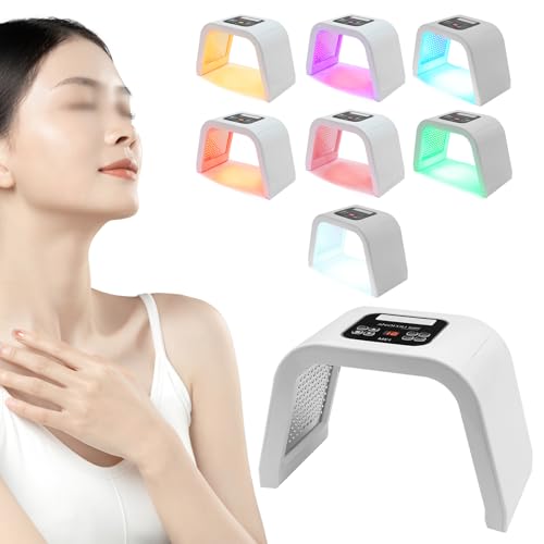 LED Maske Gesicht Gesichtsmaske 7 Farben Gesicht Schönheit Gesichtsmasken Beauty PDT Lichttherapie Maske für Männer als auch für Frauen und Meisten Hauttypen LED Maske Gesicht Gesichtsmaske 7 Farben Gesicht Schönheit Gesichtsmasken Beauty PDT Lichttherapie Maske für Männer als auch für Frauen und Meisten Hauttypen von Fermoirper
