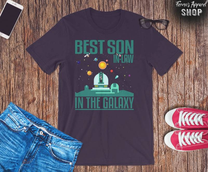 Am Besten Sie Sohn-In-Law in Der Galaxy-Tshirt. Teil Von Set Für Beste Familie Im Recht - Mutter, Vater, Bruder, Schwester, Tochter Und Sohn Gesetz von FermosApparelShop