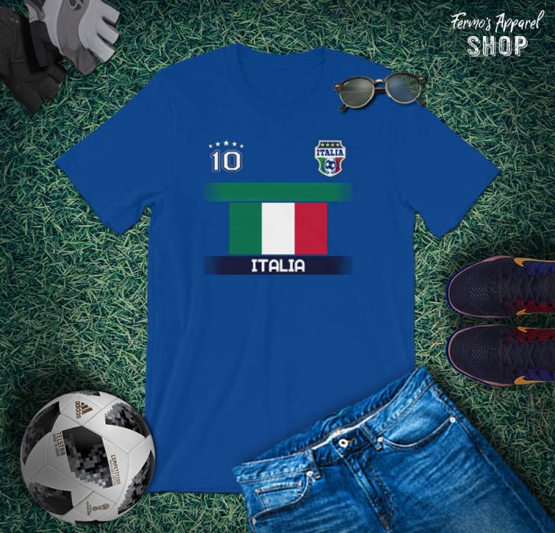 Italien Fussball Trikot Fan-Made T-Shirt von FermosApparelShop