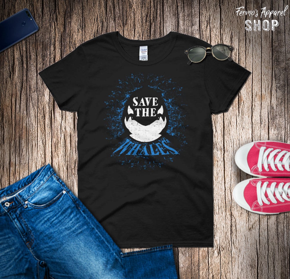 Speichern Der Wale Weibliche Shirt | Erhaltung-T-Shirt Schützen Sie Den Ozean Aktivist Kleidung Die Tanks Leer Geschenkideen von FermosApparelShop