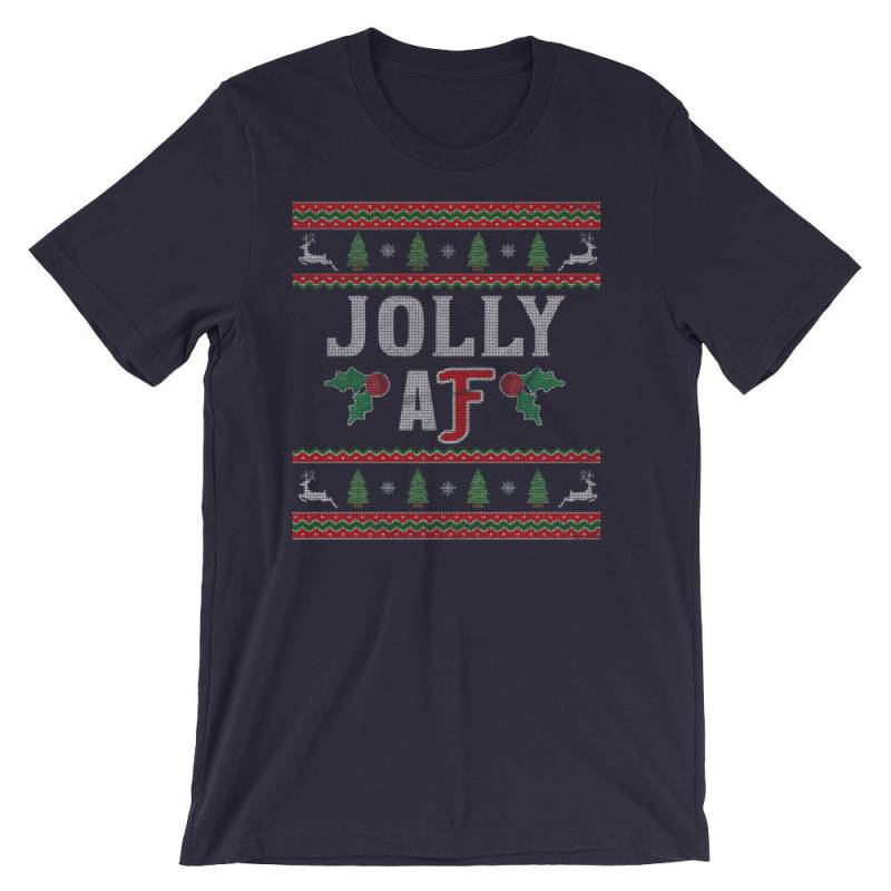 Weihnachten Frech/Jolly Af Hässliche Pullover Stil Lustige Shirt Für Unisex Bella Canvas Tshirt von FermosApparelShop