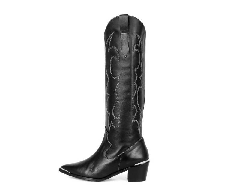 Fernando Berlin Kniehohe Westernboots mit Metallspitze Mid Heel Stiefel von Fernando Berlin