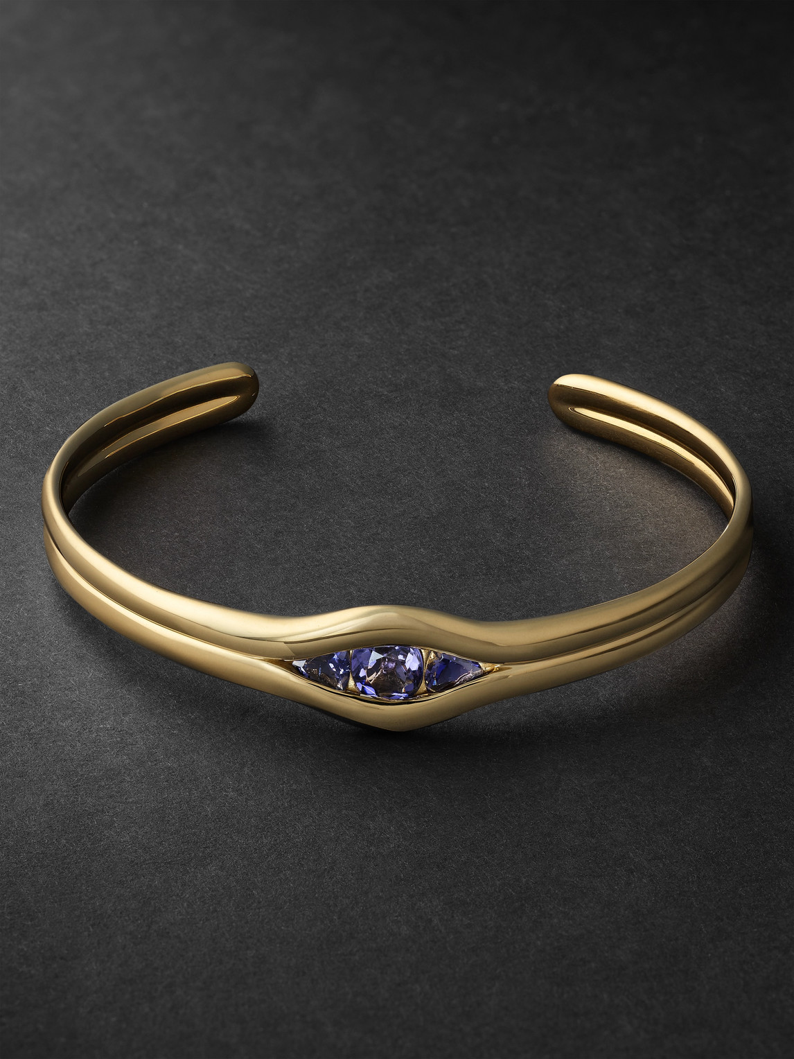 Fernando Jorge - Trillion 18-Karat Gold Iolite Cuff - Men - Gold von Fernando Jorge