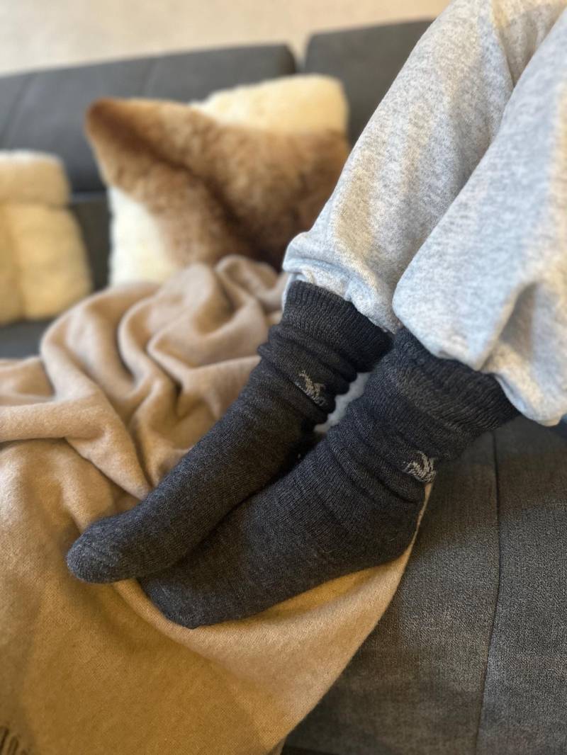 Alpaka Wohlfühl Socken Aus Alpaka-Wolle-Mix, Hoher Tragekomfort, Warme Füsse in Jeden Fall von Fernwehundfrei
