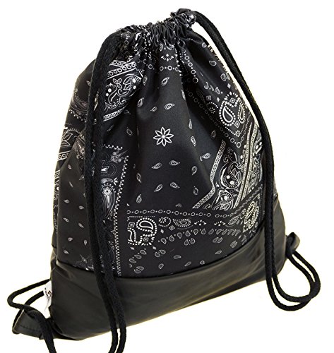 Ferocity Prämie Tasche Turnbeutel Rucksack Sportbeutel Bag Gym-sack Bandana Schwarz-Weiss [010] von Ferocity