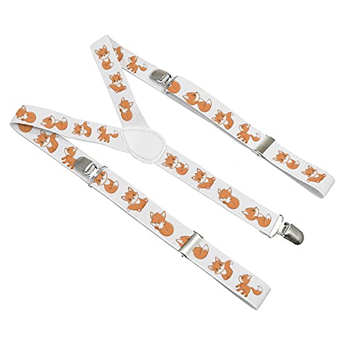 Unisex Kleine Hosenträger für Kinder Mädchen Jungen Kleinkind Baby für 2-8 Jahres alt Muster kleine Füchse [012] von Ferocity