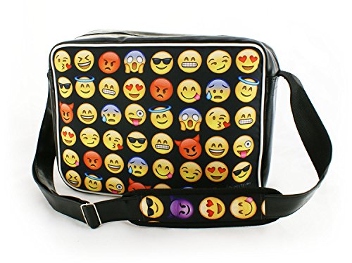 Oryginale Umhängetasche Schultasche Sporttasche Messenger Laptop Bag 20 Varianten Emoji von Ferocity