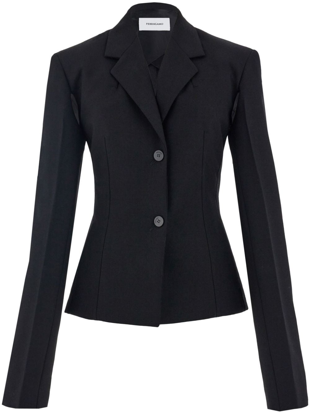 Ferragamo Blazer mit offenen Ärmeln - Schwarz von Ferragamo