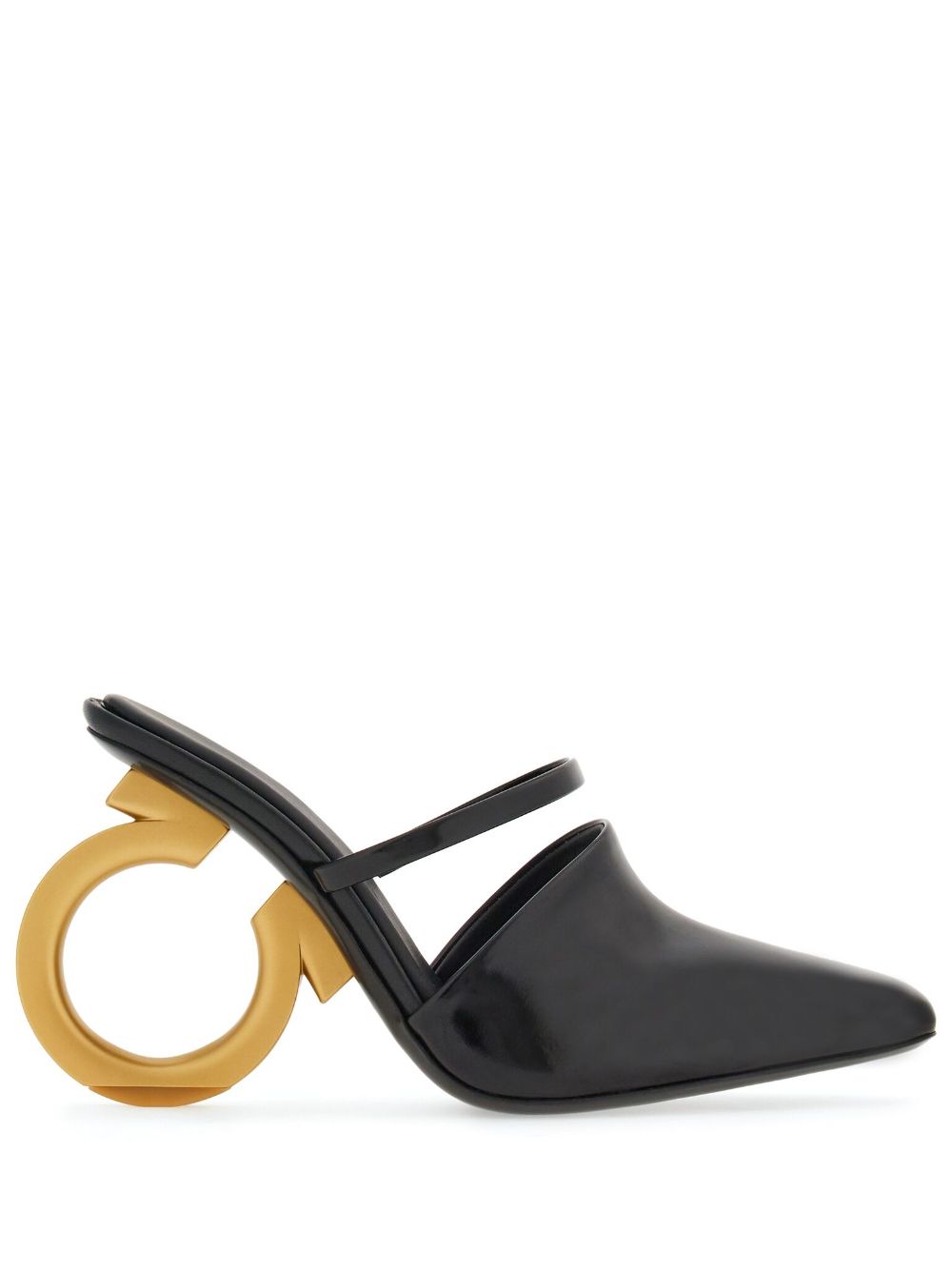 Ferragamo Mules mit definiertem Absatz 70mm - Schwarz von Ferragamo