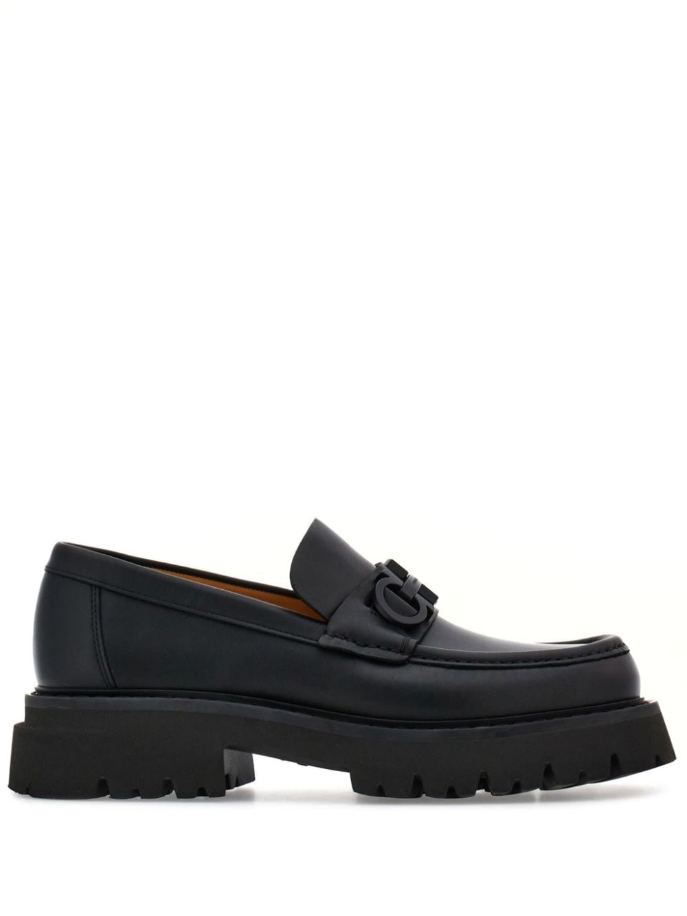 Ferragamo Florian Loafer mit eckiger Kappe - Schwarz von Ferragamo